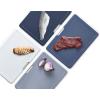 Joseph Joseph Folio 4-Piece Colour coded Cutting Board Set, Slimline case for organized Kitchen storage, Silver(Graphite)