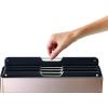 Joseph Joseph Folio 4-Piece Colour coded Cutting Board Set, Stainless Steel Slimline case for organized Kitchen storage, Rose Gold(Rose Gold)