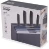 Joseph Joseph Folio Icon 8-Piece Colour coded Cutting Board Set with Japanese Stainless Steel Knives, Slimline case for organized storage, Graphite(Graphite)