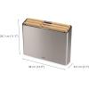 Joseph Joseph Folio Premium 3-Piece Bamboo Cutting Board Set, Stainless Steel Slimline Case for Organized Kitchen Storage(Bamboo)