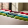 Joseph Joseph Folio Slim 3-piece Under-shelf Kitchen Cutting Board Set, Cupboard storage, fits shelves up to 0.8″ thick, Large (14.2″ wide)(Multicolour/Silver)