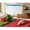 Joseph Joseph Folio Slim 3-piece Under-shelf Kitchen Cutting Board Set, Cupboard storage, fits shelves up to 0.8″ thick, Large (14.2″ wide)(Multicolour/White)