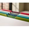 Joseph Joseph Folio Slim 3-piece Under-shelf Kitchen Cutting Board Set, Cupboard storage, fits shelves up to 0.8″ thick, Large (14.2″ wide)(Multicolour/White)