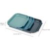 Joseph Joseph Nest™ Bake Large Non-Stick Baking Sheet Pan, Carbon Steel, Stackable, Space-Saving Design, 10-Year Guarantee, 16.1” x 11.8”(Set of 3)