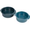 Joseph Joseph Nest™ Bake Set of 2 Non-Stick Round Cake Pan, 9in & 7.8in, Carbon Steel, Easy-Pull Handles, Stackable, Space-Saving Design, 10-Year Guarantee(Cake)