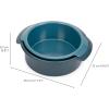 Joseph Joseph Nest™ Bake Set of 2 Non-Stick Round Cake Pan, 9in & 7.8in, Carbon Steel, Easy-Pull Handles, Stackable, Space-Saving Design, 10-Year Guarantee(Cake)