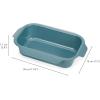Joseph Joseph Nest™ Bake Set of 2 Non-Stick Round Cake Pan, 9in & 7.8in, Carbon Steel, Easy-Pull Handles, Stackable, Space-Saving Design, 10-Year Guarantee(Loaf)