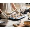 Joseph Joseph Nest™ Bake Set of 2 Non-Stick Round Cake Pan, 9in & 7.8in, Carbon Steel, Easy-Pull Handles, Stackable, Space-Saving Design, 10-Year Guarantee(Muffin)