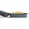 Joseph Joseph Nest Bakeware and Roasting Pan, Carbon Steel Baking Pan with Non-Stick Coating, Easy-Pull Handles, Organized Kitchen Storage, Small, Blue(Set of 3 (Small  Medium  Large))