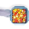 Joseph Joseph Nest Bakeware and Roasting Pan, Carbon Steel Baking Pan with Non-Stick Coating, Easy-Pull Handles, Organized Kitchen Storage, Small, Blue(Single (Medium))