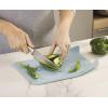 Joseph Joseph Nest Chop Set of Nesting Plastic Cutting Boards 13.25-inch x 10-inch Chopping Board Kitchen Prep Mat with Curved Edges 3-piece., Large