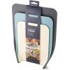Joseph Joseph Nest Chop Set of Nesting Plastic Cutting Boards 13.25-inch x 10-inch Chopping Board Kitchen Prep Mat with Curved Edges 3-piece., Large