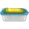 Joseph Joseph Nest Glass Storage, Freezer Oven Microwave Dishwasher Safe, 8-Piece Set, Multi-colored, Multicolor