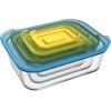 Joseph Joseph Nest Glass Storage, Freezer Oven Microwave Dishwasher Safe, 8-Piece Set, Multi-colored, Multicolor