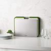 Joseph Joseph Nest Large 3-Piece Color coded Cutting Board Set with Storage Stand, Large – Grey(Green)