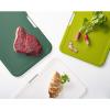 Joseph Joseph Nest Large 3-Piece Color coded Cutting Board Set with Storage Stand, Large – Grey(Green)
