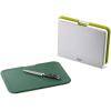 Joseph Joseph Nest Large 3-Piece Color coded Cutting Board Set with Storage Stand, Large – Grey(Green)