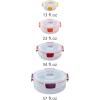 Joseph Joseph Nest Lock, 10 Piece Plastic Food Storage Container set with lids, Leak Proof, Airtight, Space Saving, Kitchen Storage, BPA free – Sage Green(Blue)