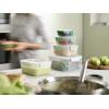 Joseph Joseph Nest Lock, 10 Piece Plastic Food Storage Container set with lids, Leak Proof, Airtight, Space Saving, Kitchen Storage, BPA free – Sage Green(Green)