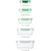 Joseph Joseph Nest Lock, 10 Piece Plastic Food Storage Container set with lids, Leak Proof, Airtight, Space Saving, Kitchen Storage, BPA free – Sage Green(Green)