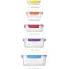 Joseph Joseph Nest Lock, 10 Piece Plastic Food Storage Container set with lids, Leak Proof, Airtight, Space Saving, Kitchen Storage, BPA free – Sage Green(Multi-Color)