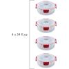 Joseph Joseph Nest Lock, 10 Piece Plastic Food Storage Container set with lids, Leak Proof, Airtight, Space Saving, Kitchen Storage, BPA free – Sage Green(Red)