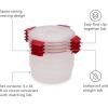 Joseph Joseph Nest Lock, 10 Piece Plastic Food Storage Container set with lids, Leak Proof, Airtight, Space Saving, Kitchen Storage, BPA free – Sage Green(Red)