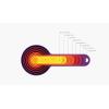 Joseph Joseph Nest Measure Measuring Cup Set, Opal – Multi-Colour, 8 Piece(Multicolour)