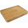 Joseph Joseph Cut & Carve Bamboo Cutting Board with Food Grip and Angled Surface Yellow Large