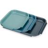 Joseph Joseph Nest™ Bake Large Non-Stick Baking Sheet Pan, Carbon Steel, Stackable, Space-Saving Design, 10-Year Guarantee, 16.1” x 11.8”(Set of 3)