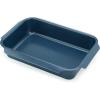 Joseph Joseph Nest Bakeware and Roasting Pan, Carbon Steel Baking Pan with Non-Stick Coating, Easy-Pull Handles, Organized Kitchen Storage, Small, Blue(Single (Large))