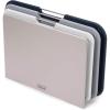Joseph Joseph Nest Large 3-Piece Color coded Cutting Board Set with Storage Stand, Large – Grey(Gray)