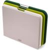 Joseph Joseph Nest Large 3-Piece Color coded Cutting Board Set with Storage Stand, Large – Grey(Green)