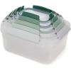 Joseph Joseph Nest Lock, 10 Piece Plastic Food Storage Container set with lids, Leak Proof, Airtight, Space Saving, Kitchen Storage, BPA free – Sage Green(Green)