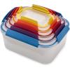 Joseph Joseph Nest Lock, 10 Piece Plastic Food Storage Container set with lids, Leak Proof, Airtight, Space Saving, Kitchen Storage, BPA free – Sage Green(Multi-Color)
