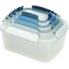 Joseph Joseph Nest Lock, 10 Piece Plastic Food Storage Container set with lids, Leak Proof, Airtight, Space Saving, Kitchen Storage, BPA free – Sage Green(Sky)