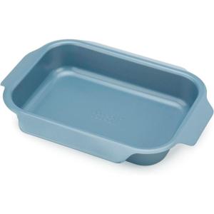Joseph Joseph Nest Bakeware and Roasting Pan, Carbon Steel Baking Pan with Non-Stick Coating, Easy-Pull Handles, Organized Kitchen Storage, Small, Blue(Single (Small))