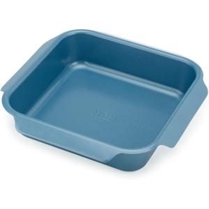 Joseph Joseph Nest Bakeware and Roasting Pan, Carbon Steel Baking Pan with Non-Stick Coating, Easy-Pull Handles, Organized Kitchen Storage, Small, Blue(Single (Medium))