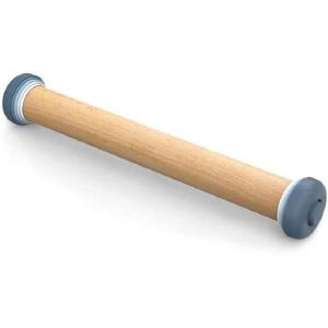 Joseph Joseph PrecisionPin – Rolling Pin with adjustable pastry thickness, Baking and dough rollers, Beech Wood, Multicolor(Pastel)