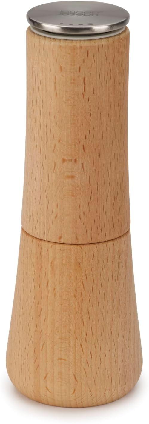 image:imageJoseph Joseph 20190 Milltop Wood Nonspill Kitchen Pepper Mill WoodBeech Wood