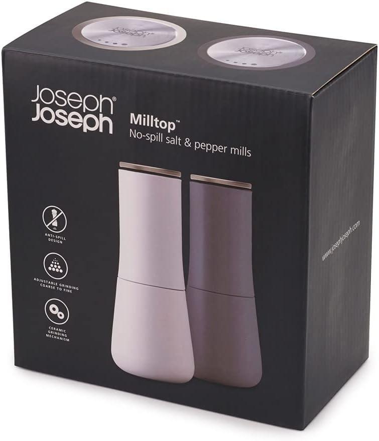 image:imageJoseph Joseph 20190 Milltop Wood Nonspill Kitchen Pepper Mill WoodGray