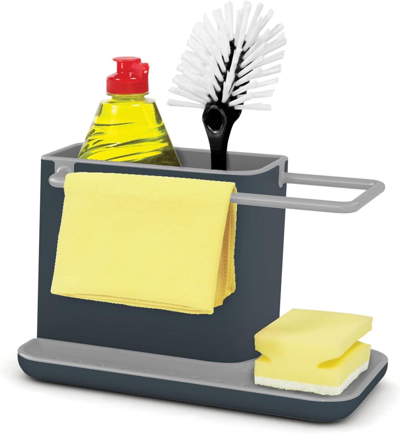 image:imageJoseph Joseph 85070 Sink Caddy Kitchen Sink Organizer Sponge Holder DishwasherSafe Large GrayGrey