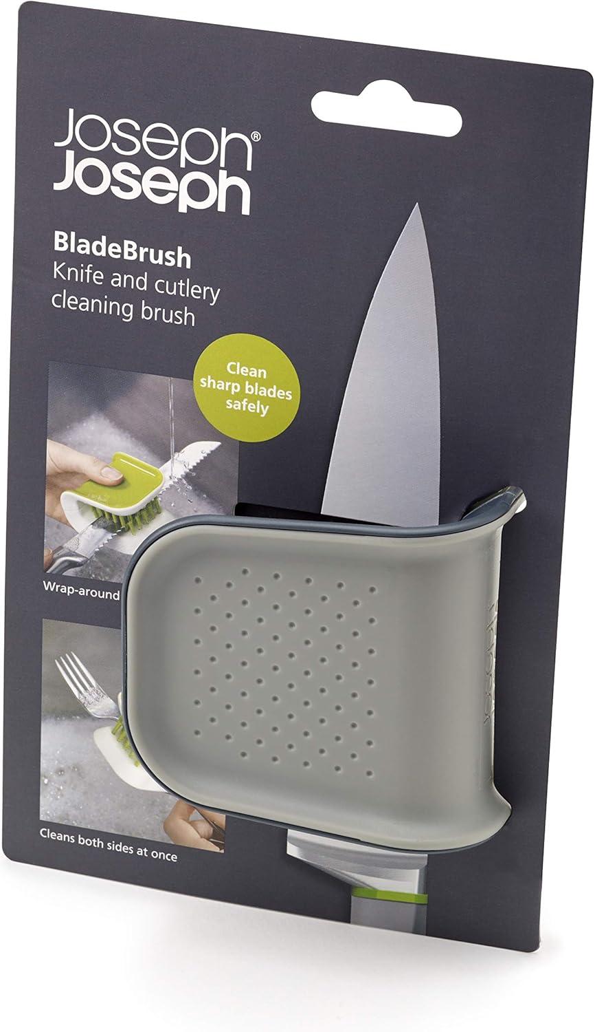 image:imageJoseph Joseph BladeBrush Knife and Cutlery Cleaner Brush Bristle Scrub Kitchen Washing NonSlip One Size GreenGray