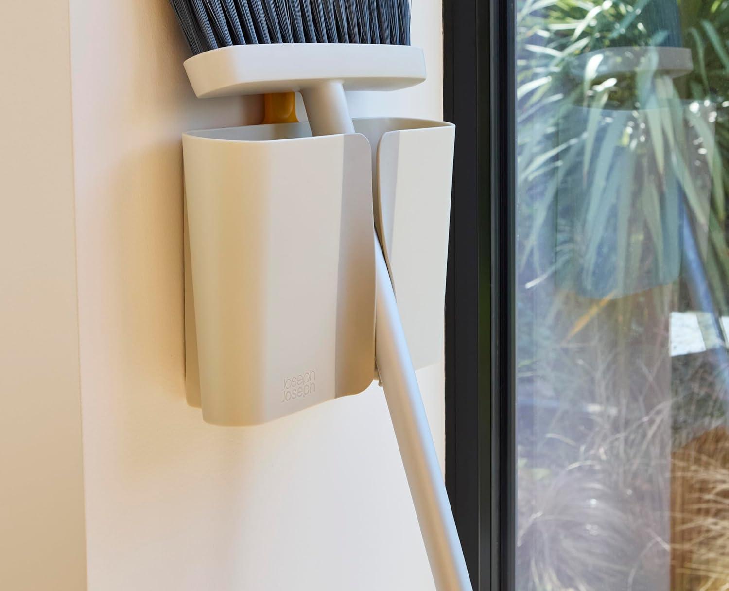 image:imageJoseph Joseph CleanTech WallMounted Indoor Dustpan amp Brush Set with DustShield Compact Clean Storage Handheld BroomBroom