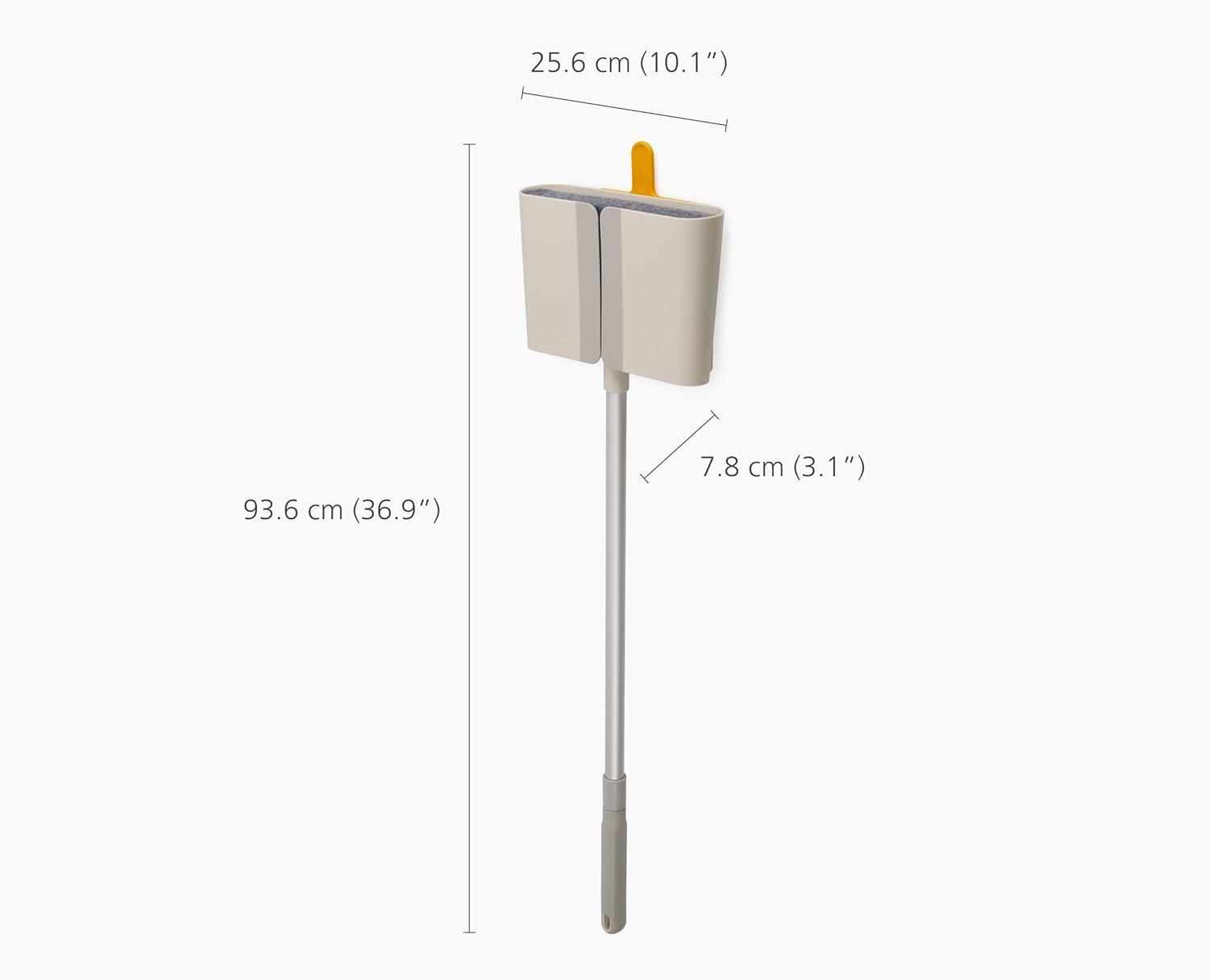 image:imageJoseph Joseph CleanTech WallMounted Indoor Dustpan amp Brush Set with DustShield Compact Clean Storage Handheld BroomBroom