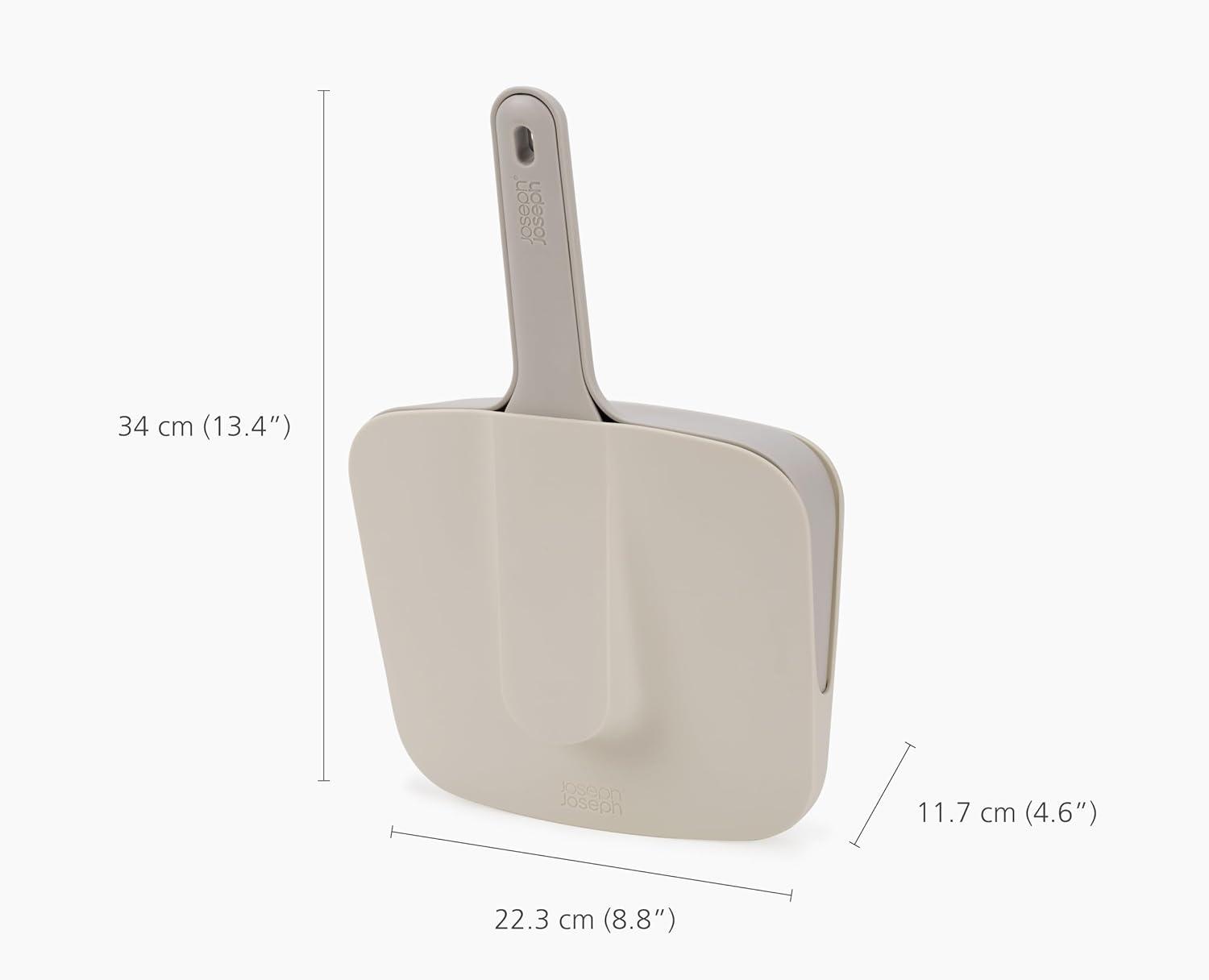 image:imageJoseph Joseph CleanTech WallMounted Indoor Dustpan amp Brush Set with DustShield Compact Clean Storage Handheld BroomDustpan Brush