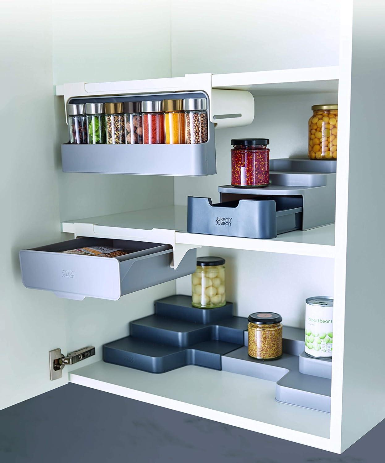 image:imageJoseph Joseph Cupboard Store Set of 4 Pot and Pan Lid Holders Self Adhesive Wall Mount Storage Organizer Suitable for Lids Up to 9 in 3M VHB Tape Included GrayGray