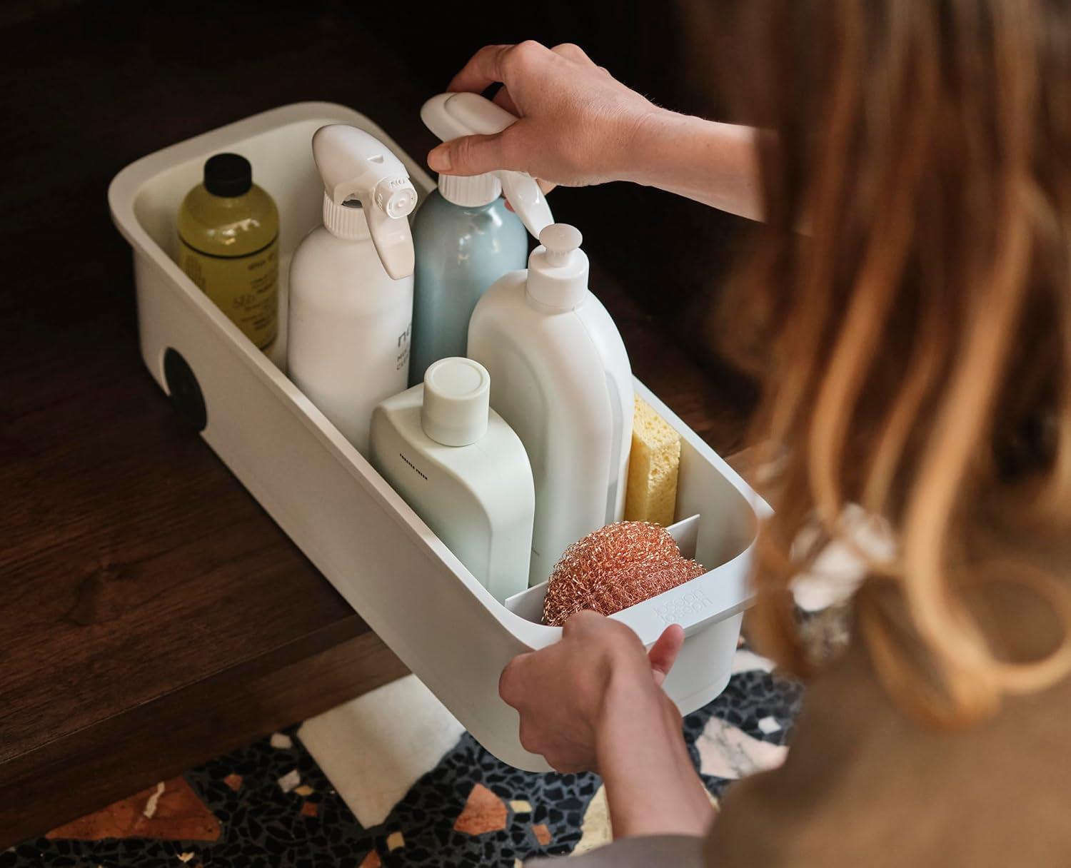image:imageJoseph Joseph CupboardStore Large EasyAccess Wheeled Storage Caddy UnderSink Kitchen Organizer Made from Recycled PlasticRegular
