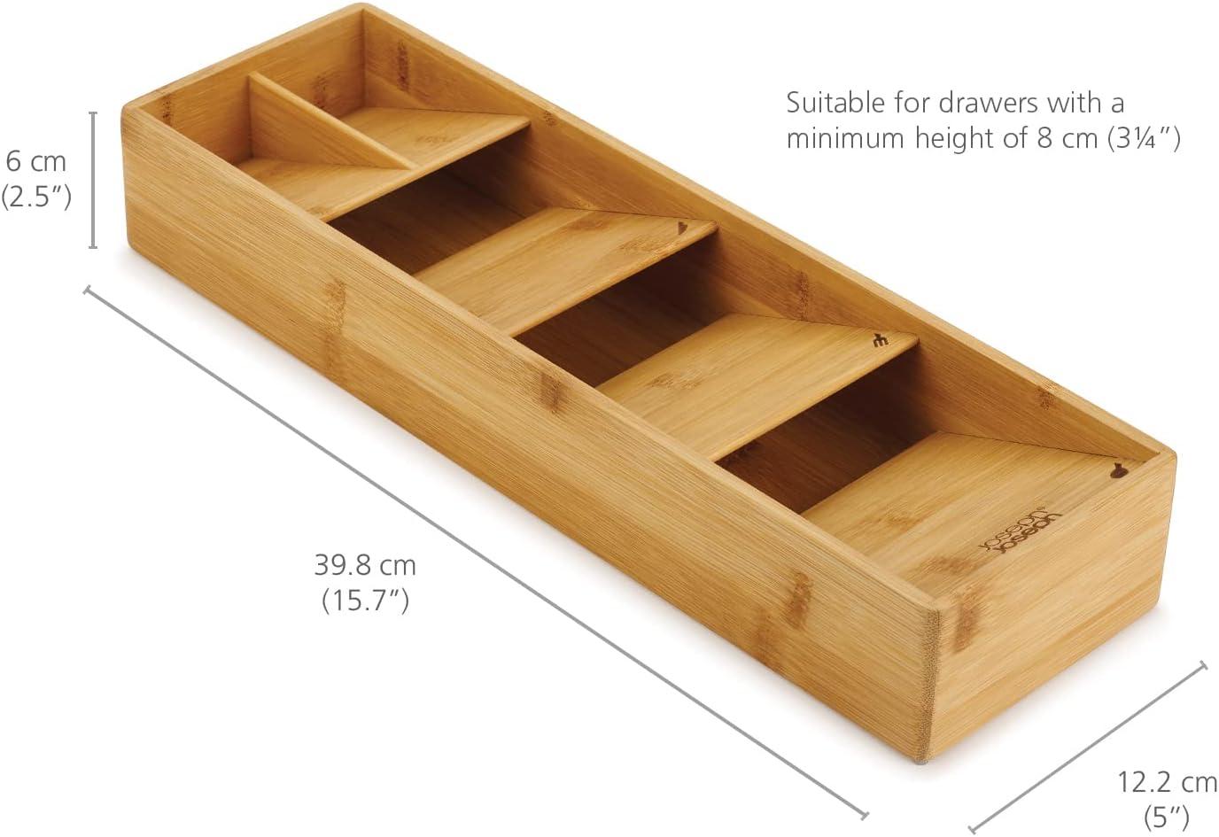 image:imageJoseph Joseph DrawerStore Expanding Silverware Flatware Utensil amp Gadgets Organizer Expandable in Drawer Space Saving Tray BambooFlatware Organizer