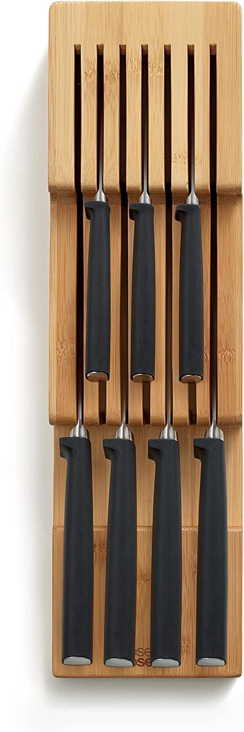 image:imageJoseph Joseph DrawerStore Expanding Silverware Flatware Utensil amp Gadgets Organizer Expandable in Drawer Space Saving Tray BambooKnife Organizer